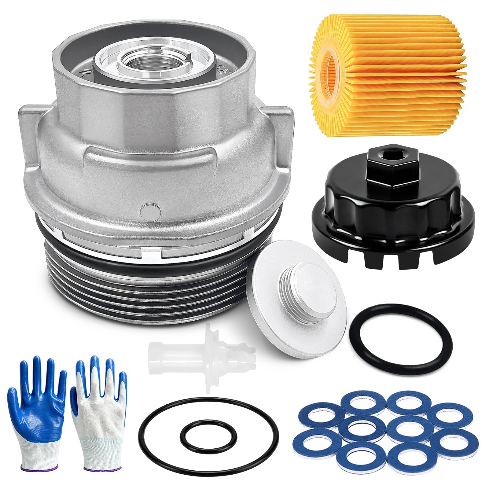 Amazon.com: LOBIUTIYA Oil Change Kit: 04152-YZZA1 Oil Filter+15620